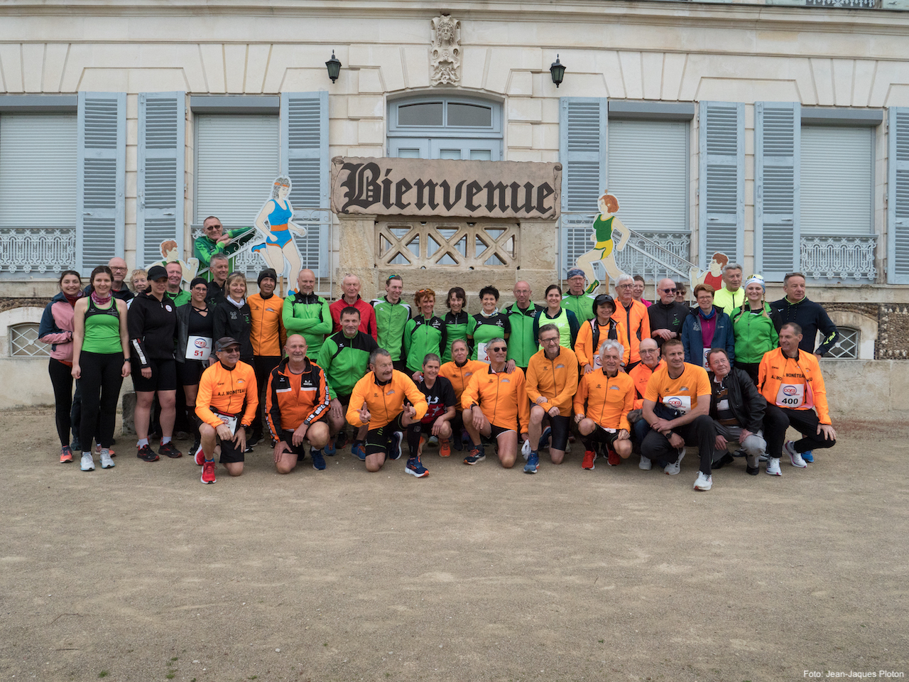 Gruppenfoto LG Meulenwald Föhren und AJ Monéteau